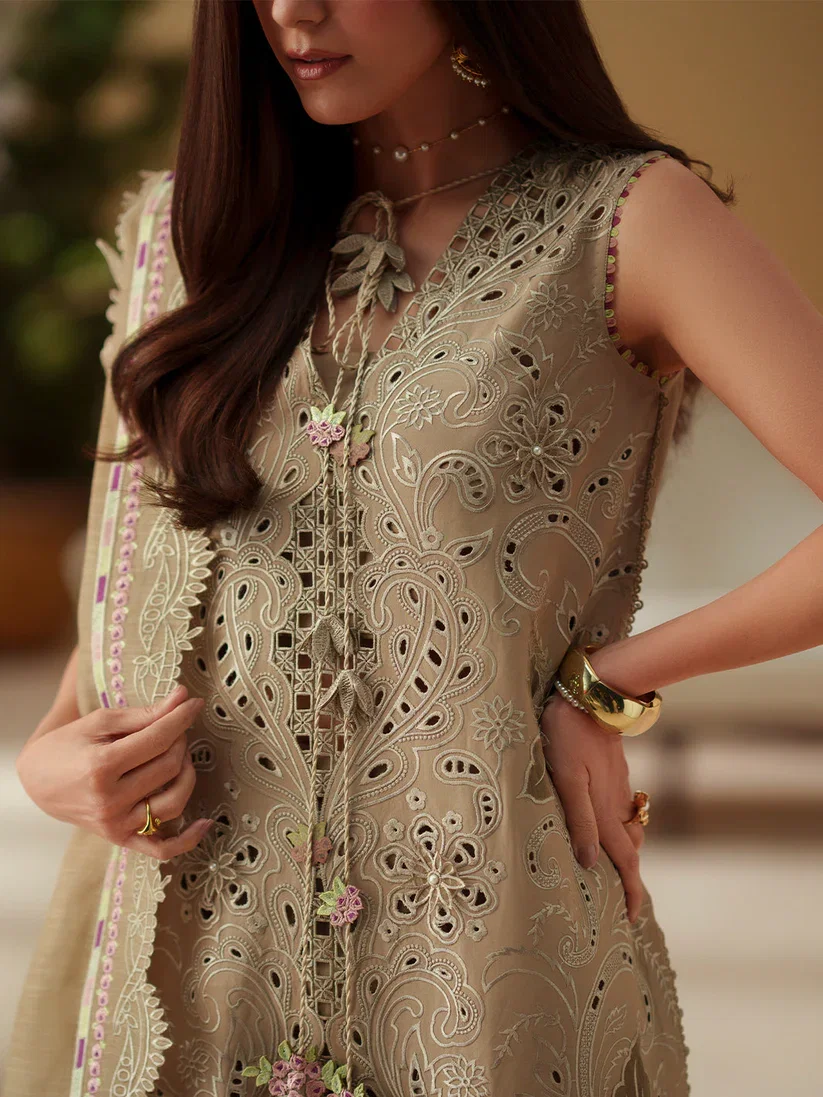 Bin Ilyas Skin Luxury Lawn Collection Replica - Image 3