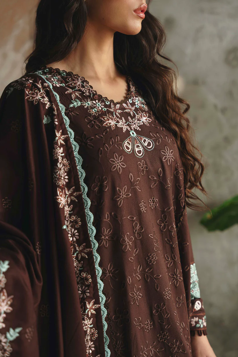 Mahmair Brwn Luxury Lawn Collection Replica - Image 4