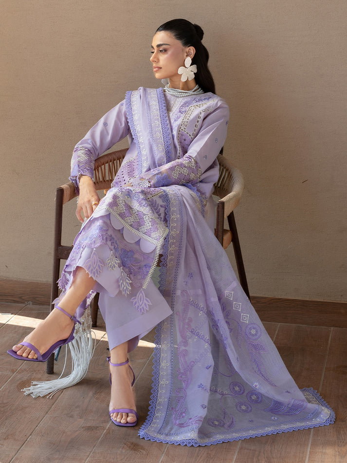 Mahnur Mauve Luxury Lawn Collection Replica - Image 3