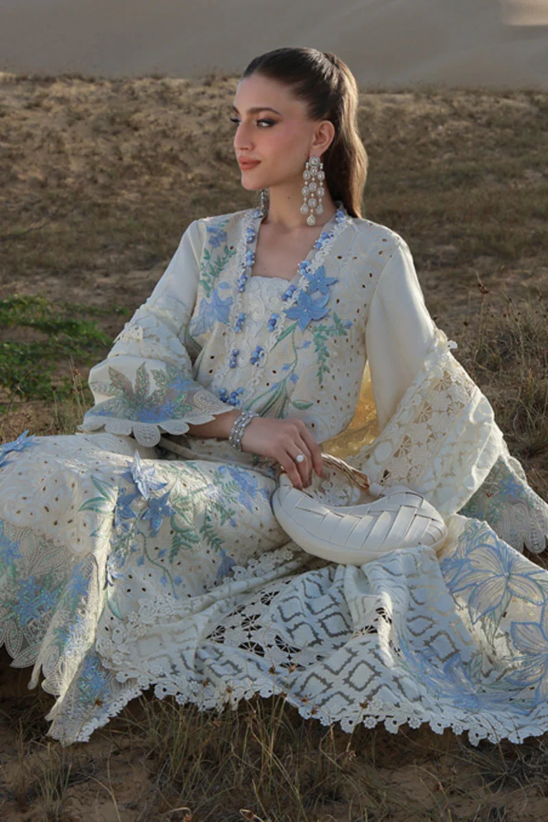 Alternative view of Rang Rasiya Offwhite Luxury Lawn Collection Replica