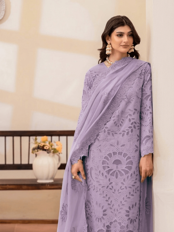 Imrozia Purple Luxury Lawn Collection Replica