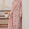 Imrozia Peach Luxury Lawn Collection Replica