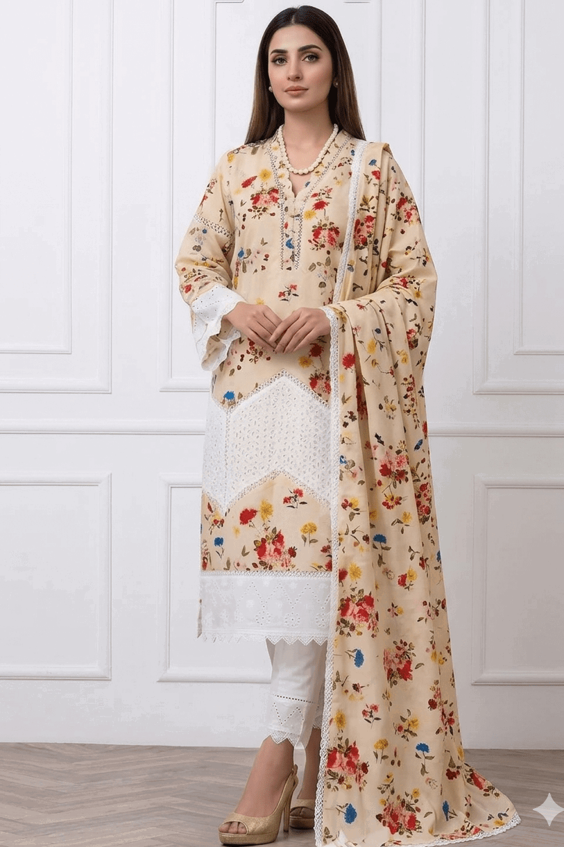 Farida Hassan Skin Luxury Lawn Collection Replica