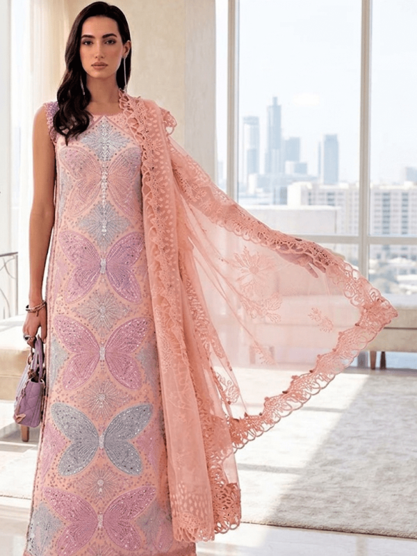 Maria B Pink Luxury lawn Collection Replica