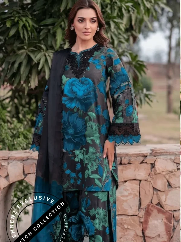 Shrenz 3 Piece Stitched Lawn Pret Collection