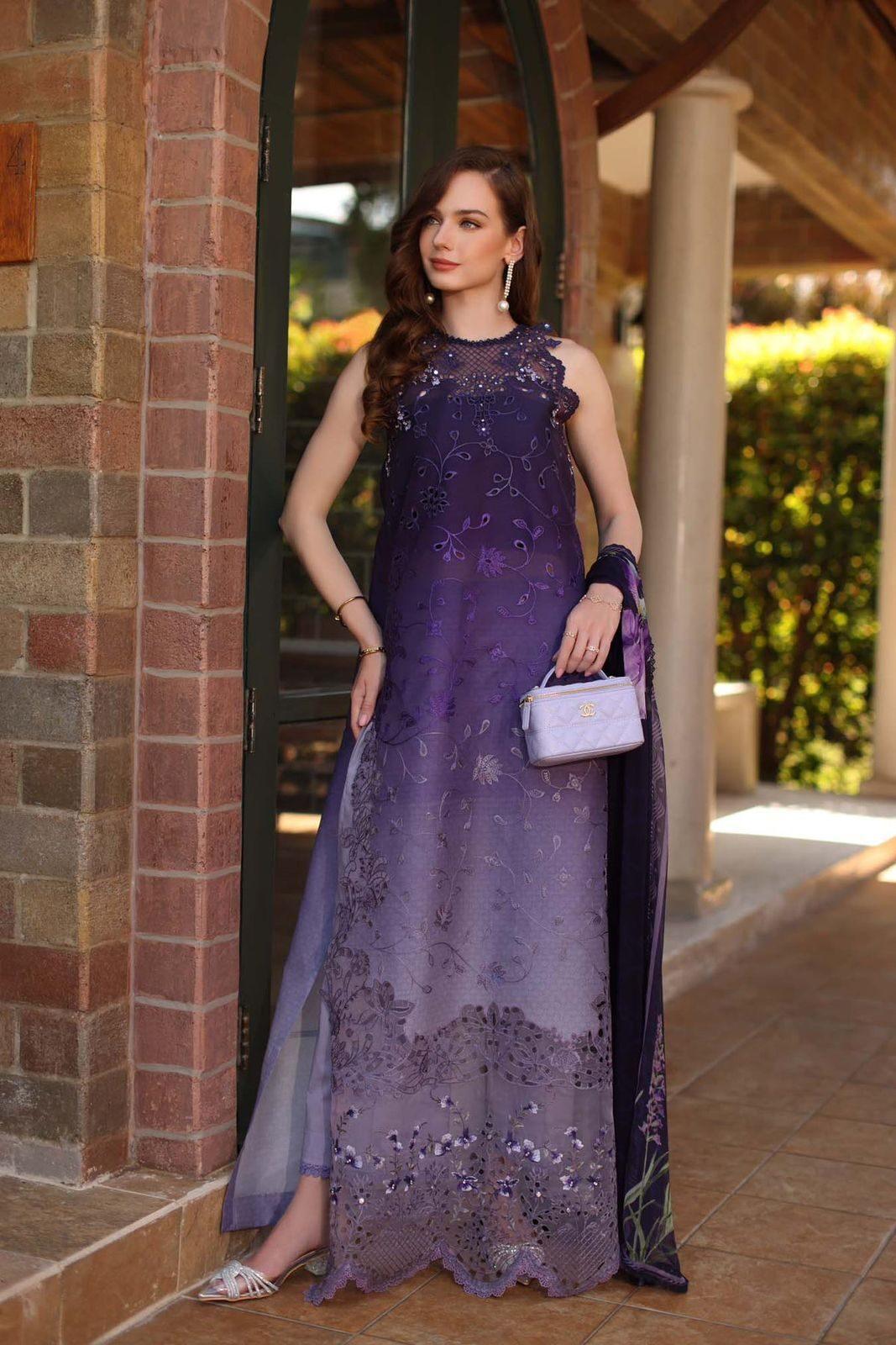 Noor By Sadia Asad Tie-Dye Luxury Lawn Collection Replica