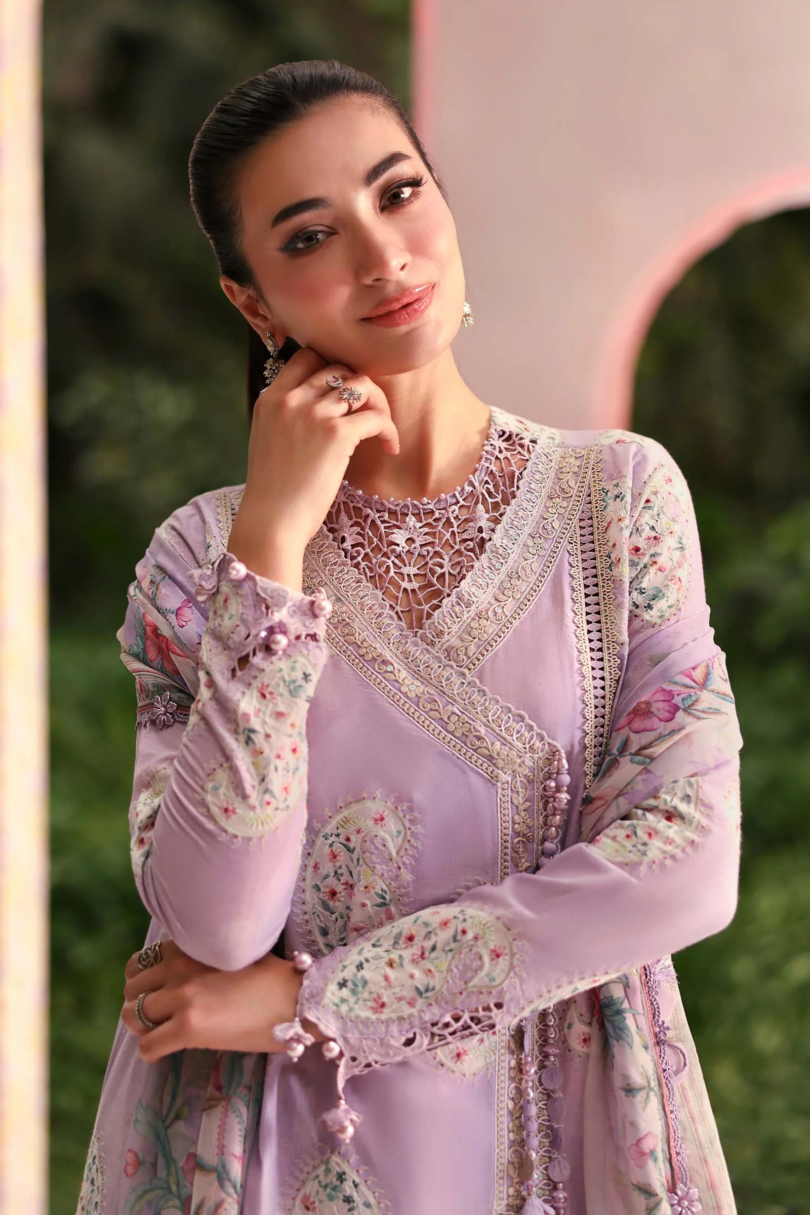 Maria B Purple Digital Printed Lawn Collection Replica - Image 3