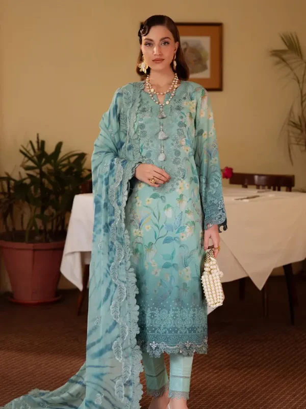 Nureh Tiedie Printed Lawn Collection Replica
