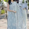 Rang Rasiya Sky Blue Luxury Lawn Collection Replica