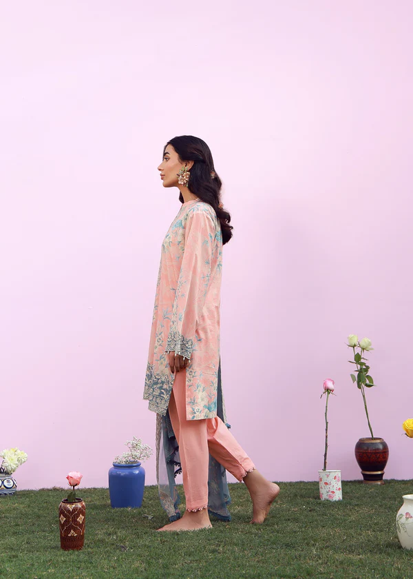 Maria B Pink Printed Lawn Collection Replica - Image 2