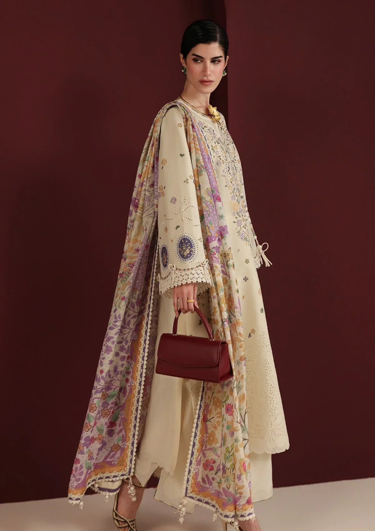 Alternative view of Jazmin Skin Luxury Lawn Collection Replica