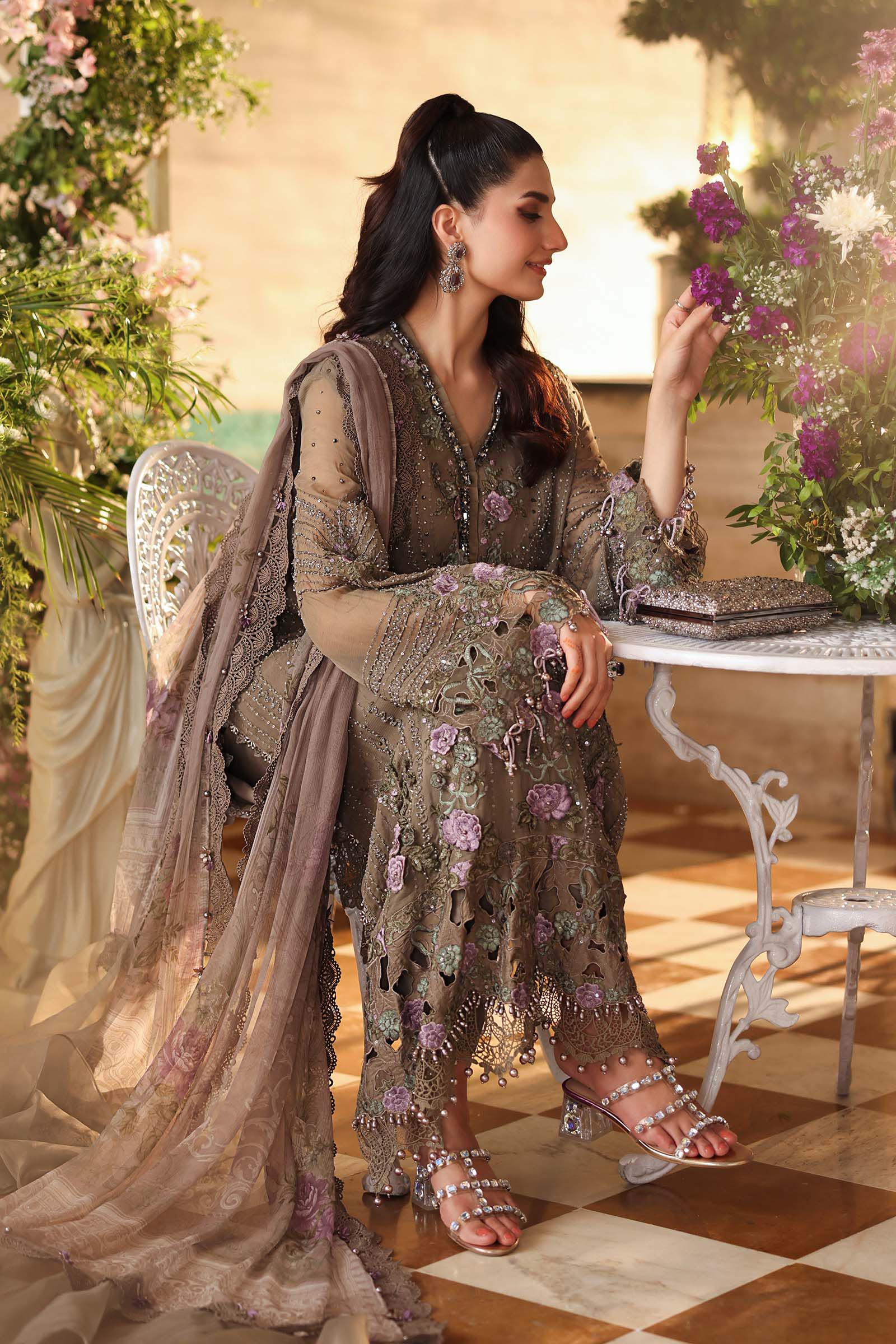 Maria B Brown Chiffon Formal Collection Replica - Image 3