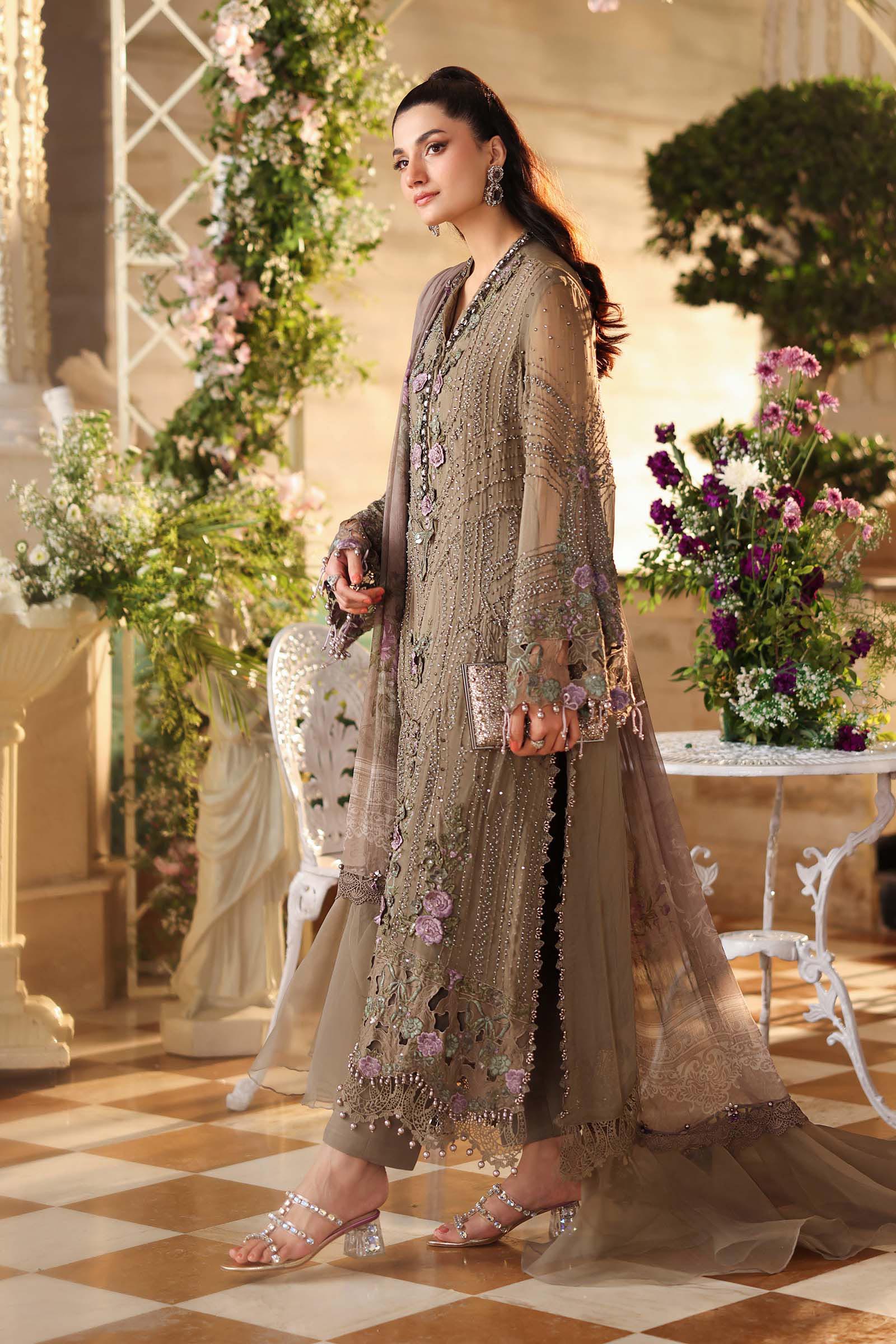Alternative view of Maria B Brown Chiffon Formal Collection Replica
