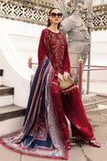 Maria B Red Luxury Lawn Collection Replica - Image 3