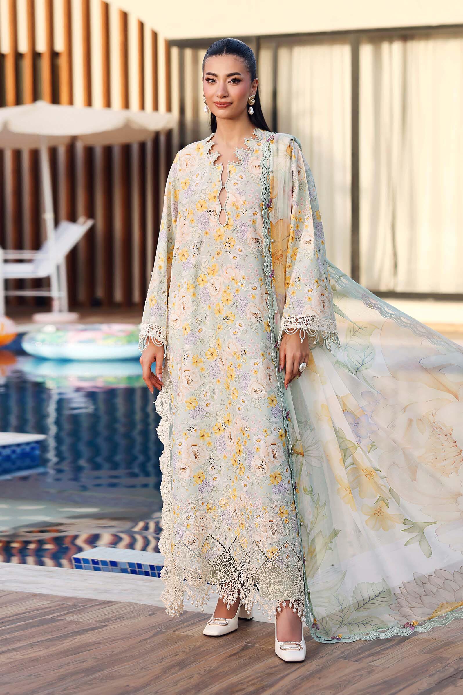 Maria B Lemon Luxury Lawn Collection Replica