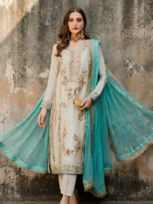 Vintage White Silk Formal Collection Replica
