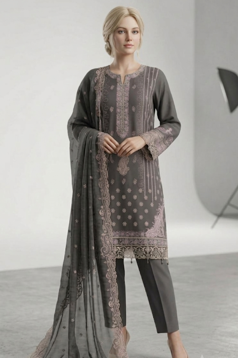 Shrenz Grey Luxury Banadora Collection Replica