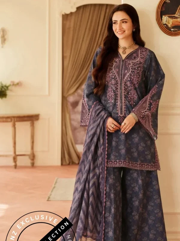 Shrenz 3 Piece Stitched Lawn Pret Collection