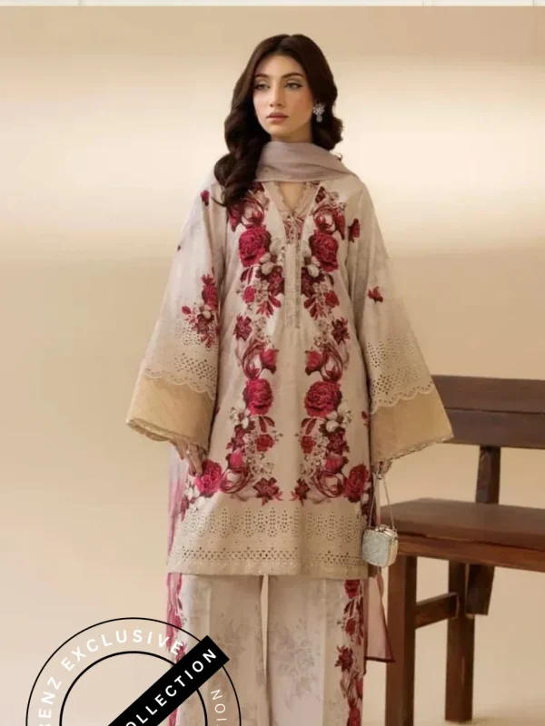 Shrenz 3 Piece Stitched Lawn Pret Collection
