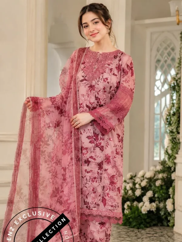 Shrenz 3 Piece Stitched Lawn Pret Collection