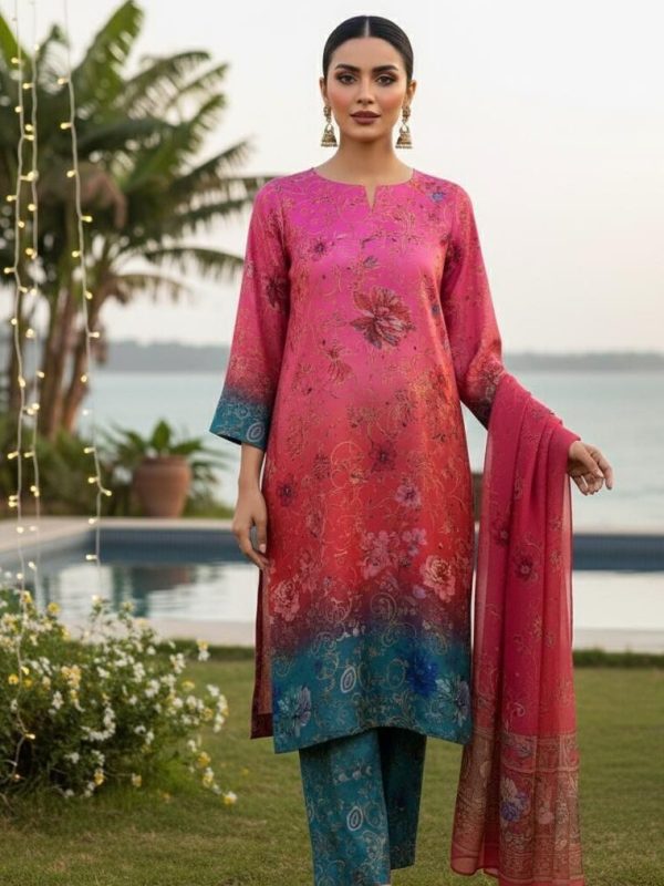 Shrenz Multi Printed Silk Collection Replica