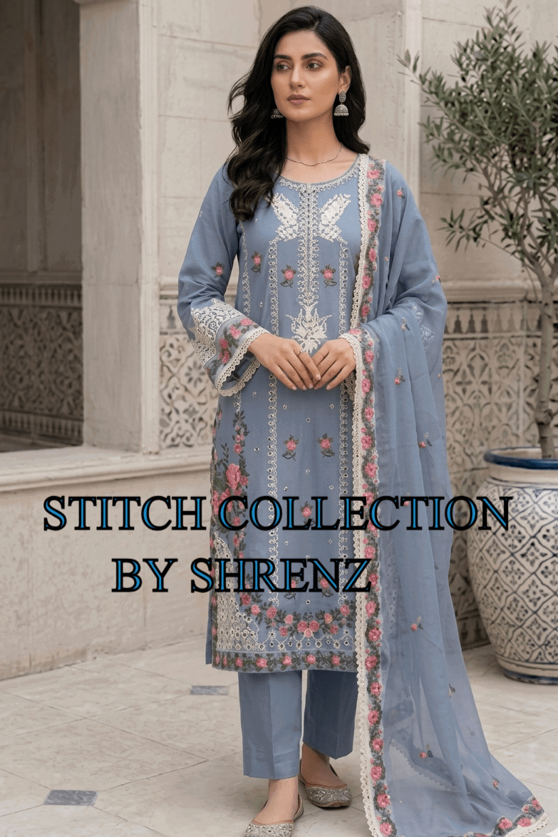 Shrenz 3 Piece Stitched Lawn Pret Collection