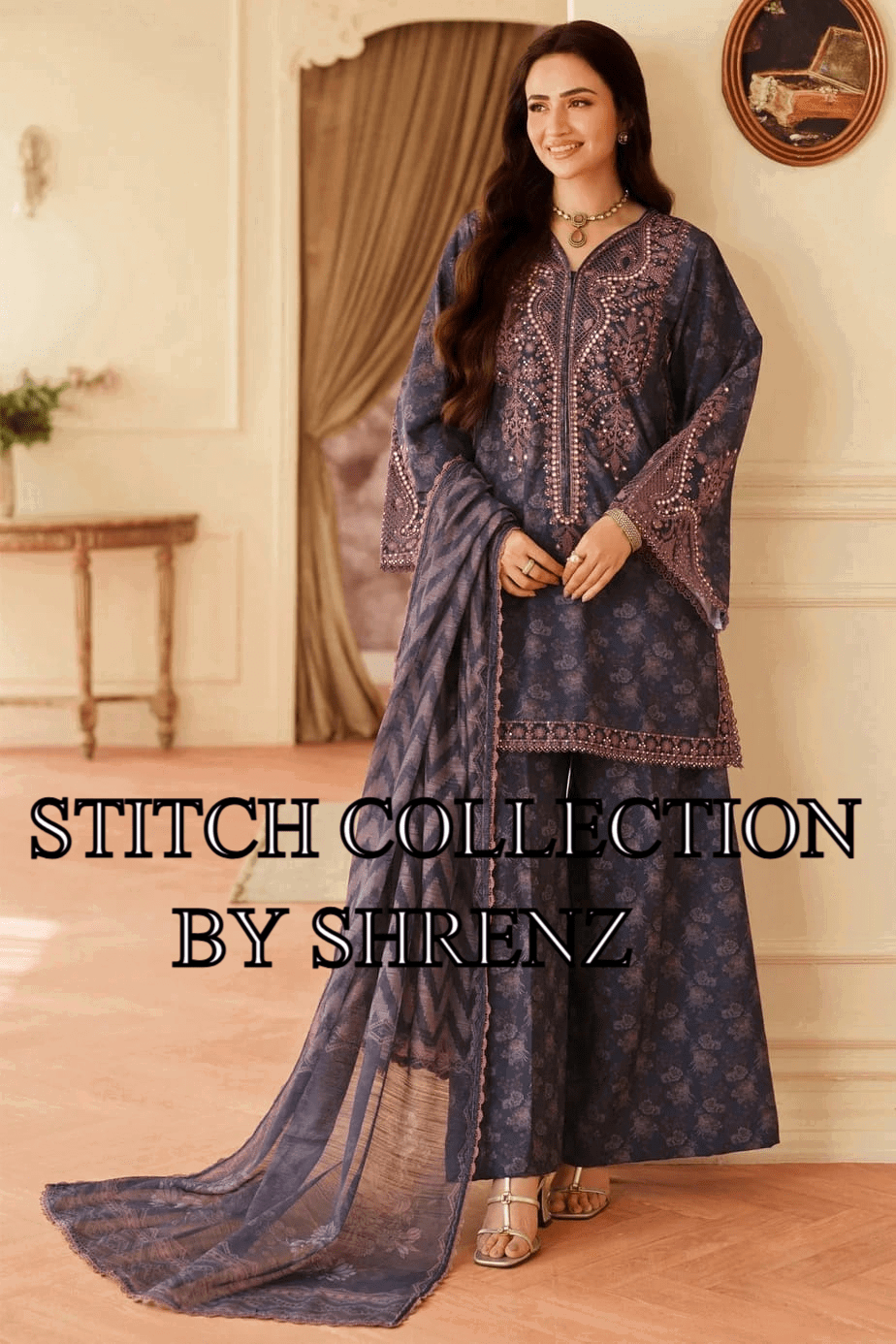 Shrenz 3 Piece Stitched Lawn Pret Collection