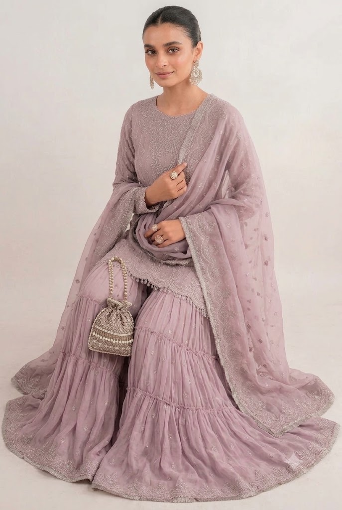 Soraya Pink Chiffon Formal Collection Replica - Image 3