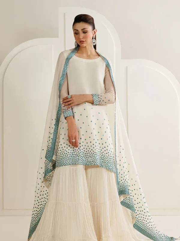 Jazmin Blue Chiffon Formal Collection Replica