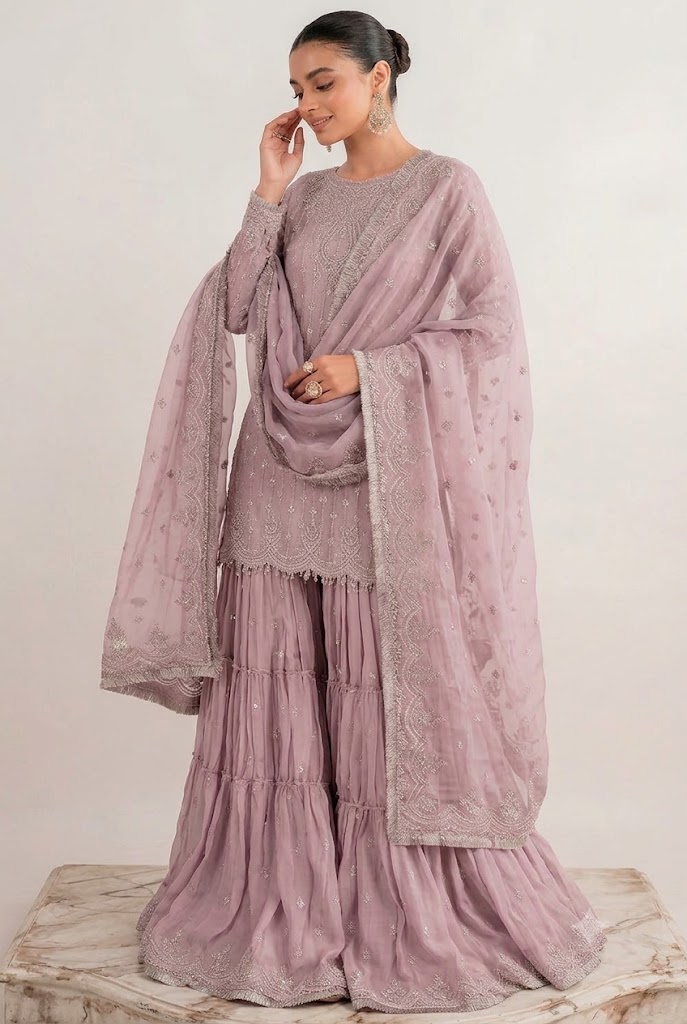 Soraya Pink Chiffon Formal Collection Replica - Image 2