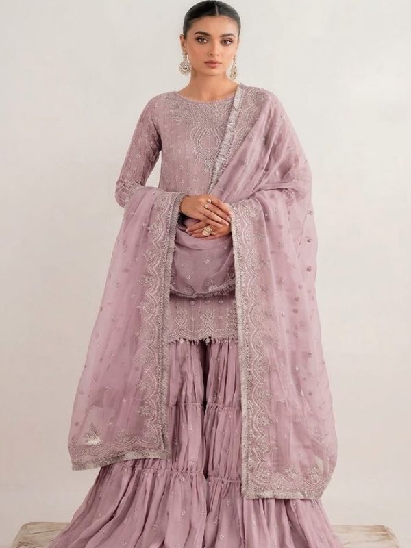 Soraya Pink Chiffon Formal Collection Replica