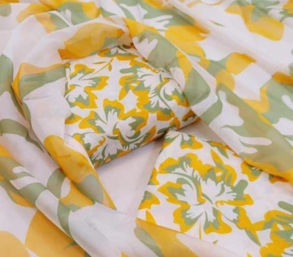 Shrenz Yellow Swiss Lawn Collection Replica - Image 2