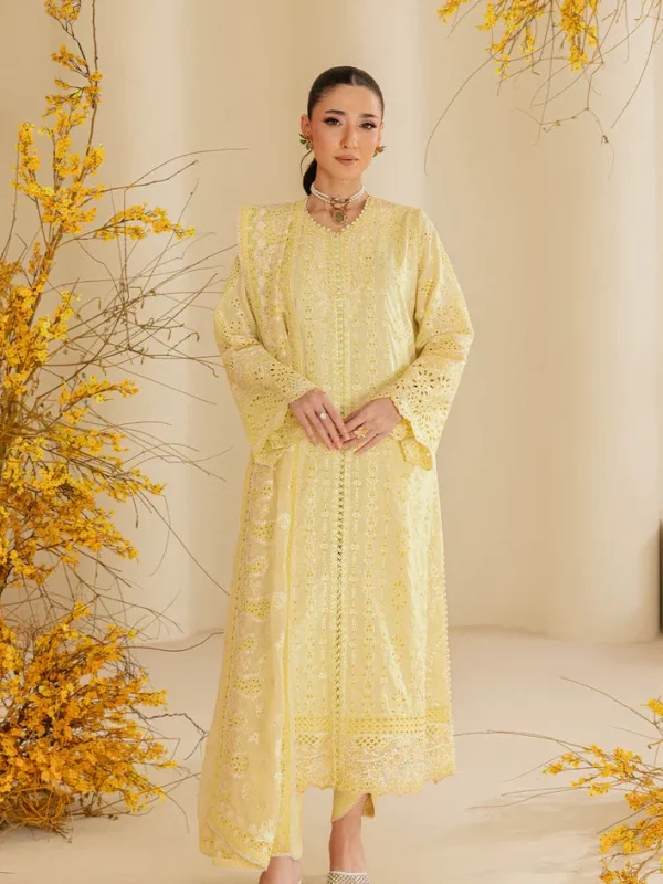 Aik Atelier Yellow Luxury Lawn Collection Replica
