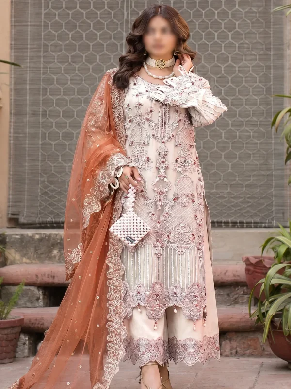 Imrozia white Luxury Formal Collection Net Replica