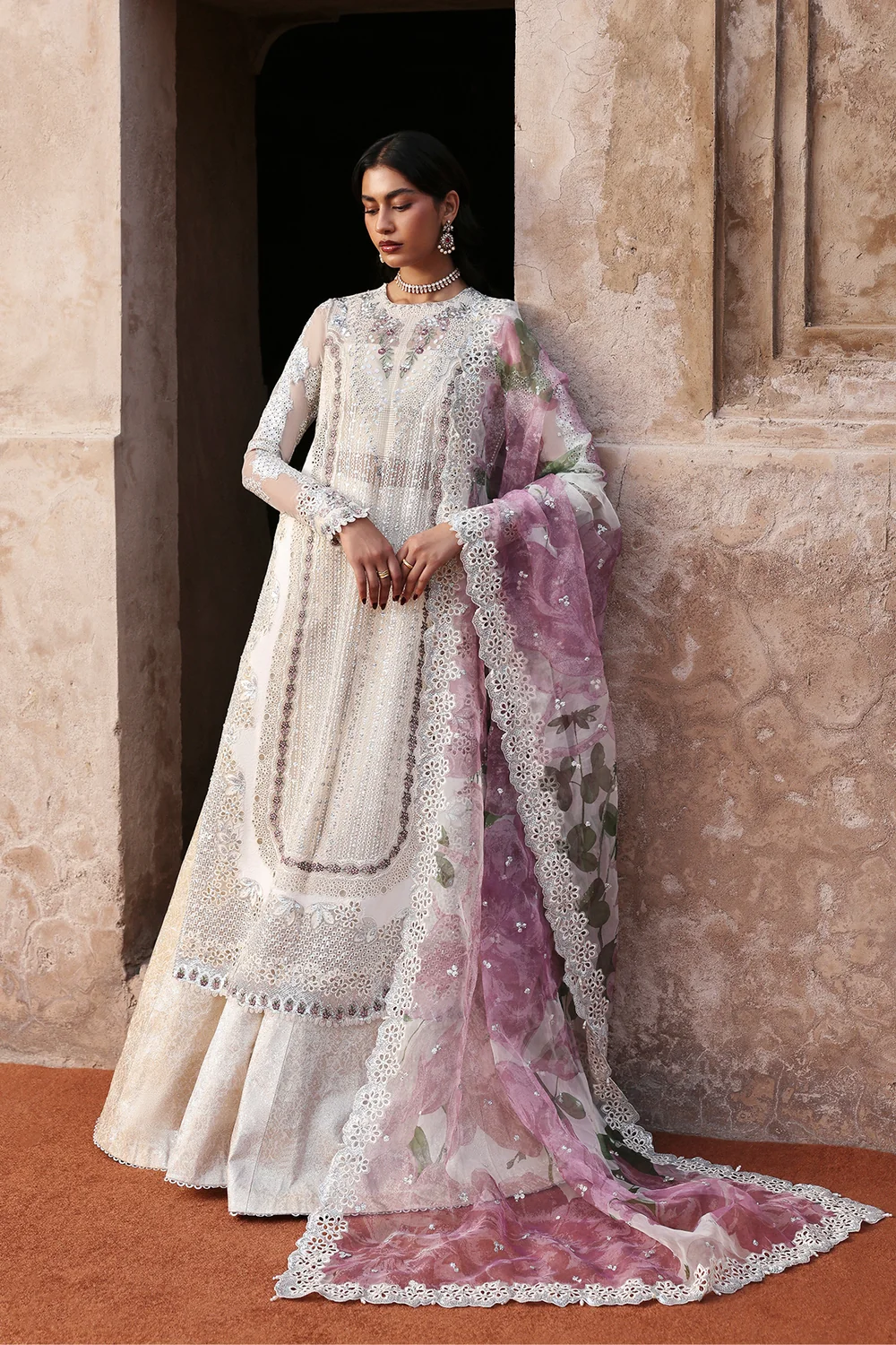 Ayzel White Organza Formal Collection Replica - Image 4