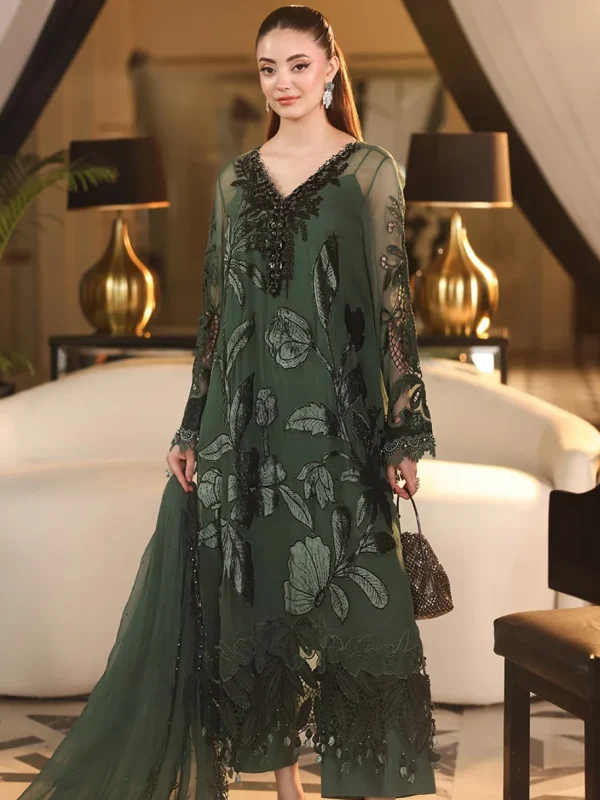 Maria B Green Chiffon Formal Collection Replica
