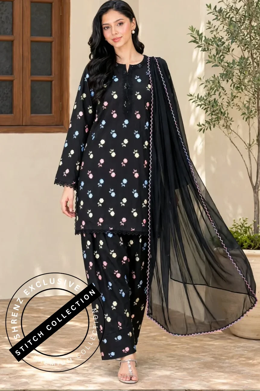Shrenz 3 Piece Stitched Lawn Pret Collection