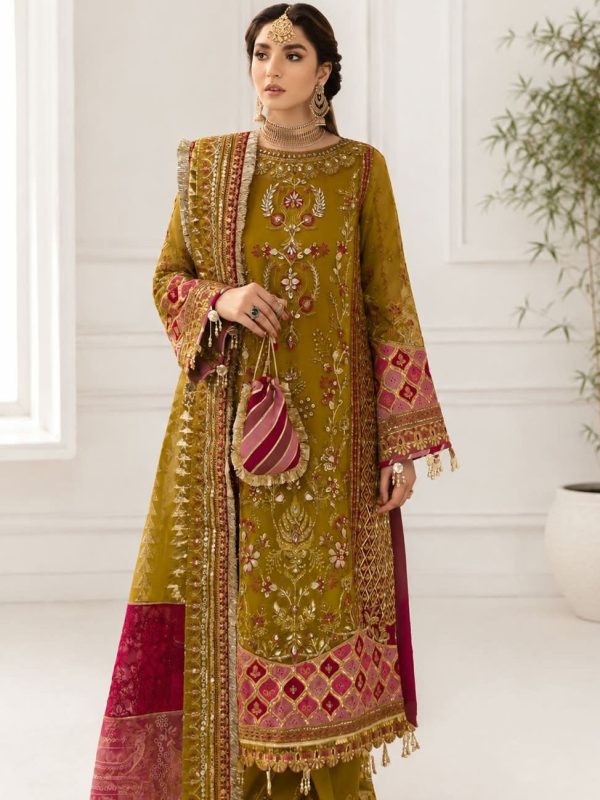 Gulaal Yellow Organza Bridal Collection Replica