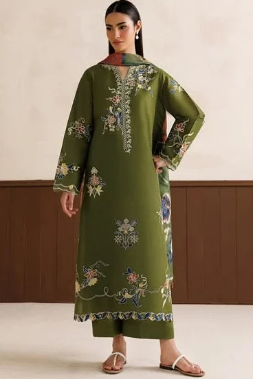 Baroque Mehendi Winter Collection Dhanak Replica