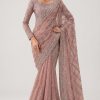 Maria B Pink Chiffon Saree Collection Replica