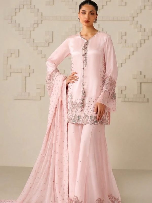 Iznik Pink Chiffon Formal Collection Replica