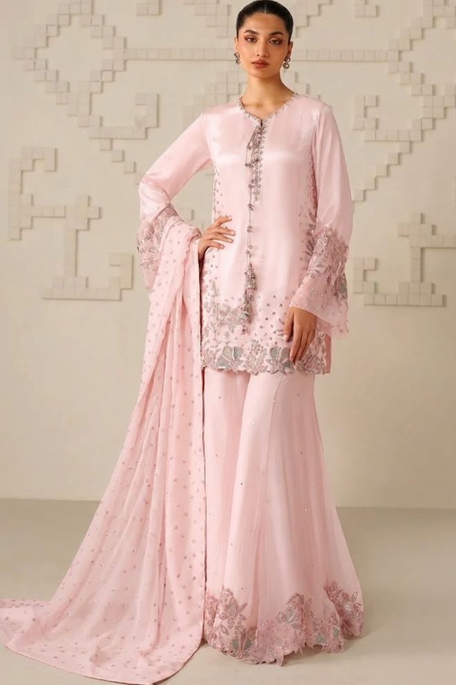 Iznik Pink Chiffon Formal Collection Replica