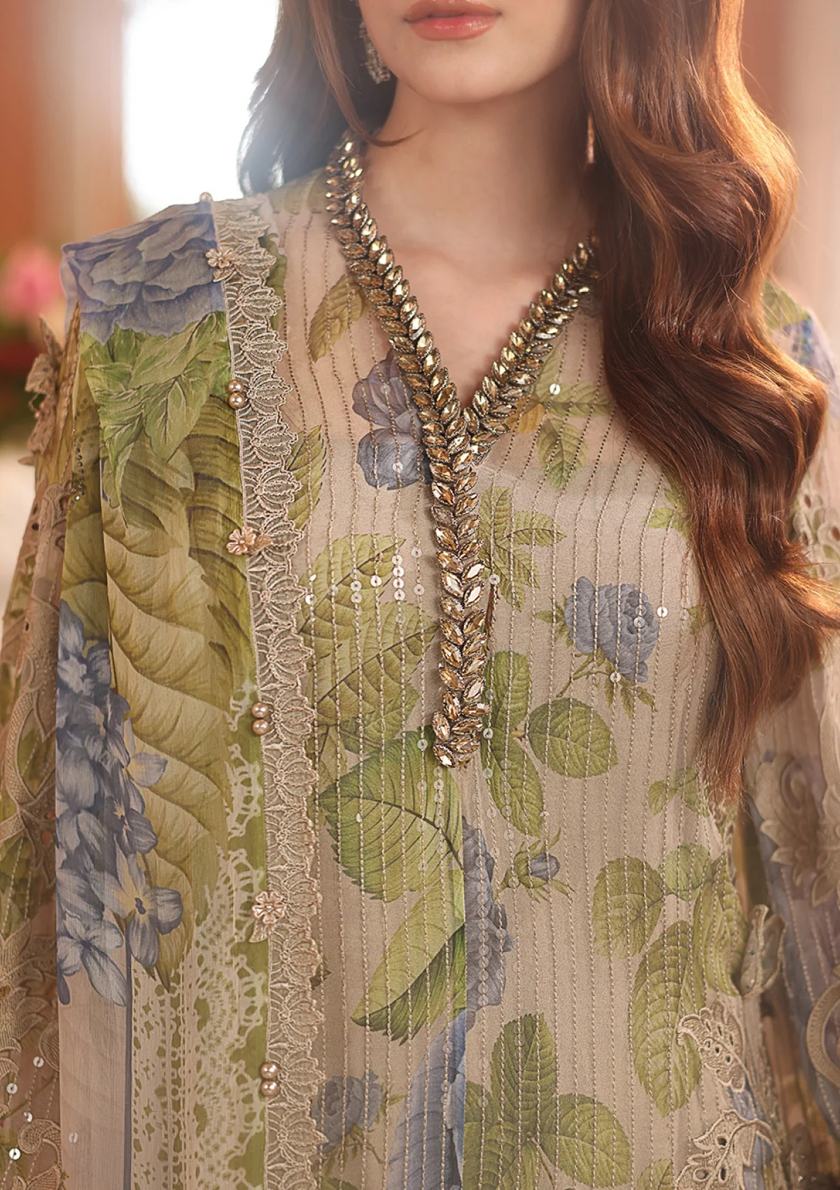 Maria B Skin Chiffon Formal Collection Replica - Image 4
