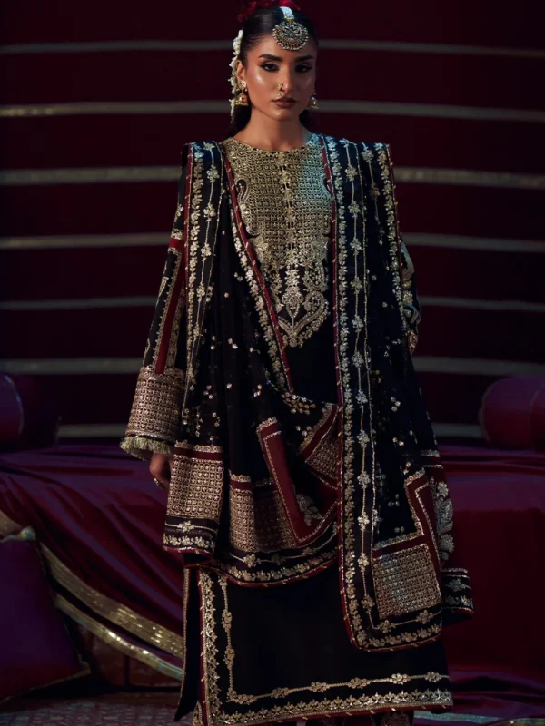 Shrenz Black Velvet Winter Collection Replica