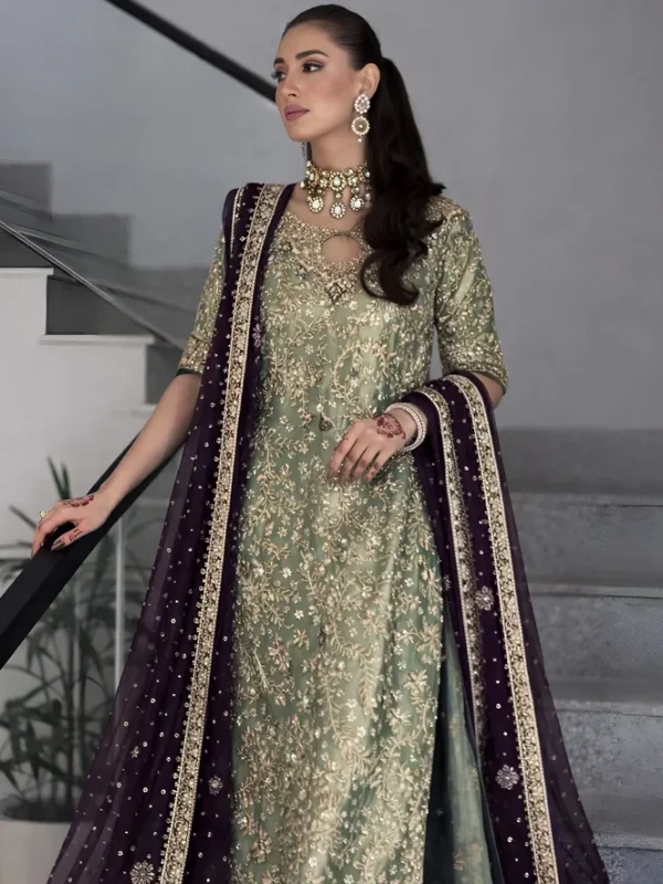 Haris Shakeel Seagreen Maysori Formal Collection Replica
