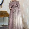Shrenz Purple Cutdana Sheesha Silk Formal Collection Replica