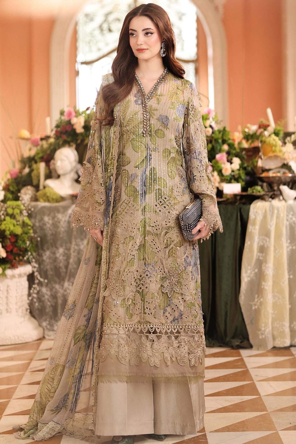 Maria B Skin Chiffon Formal Collection Replica