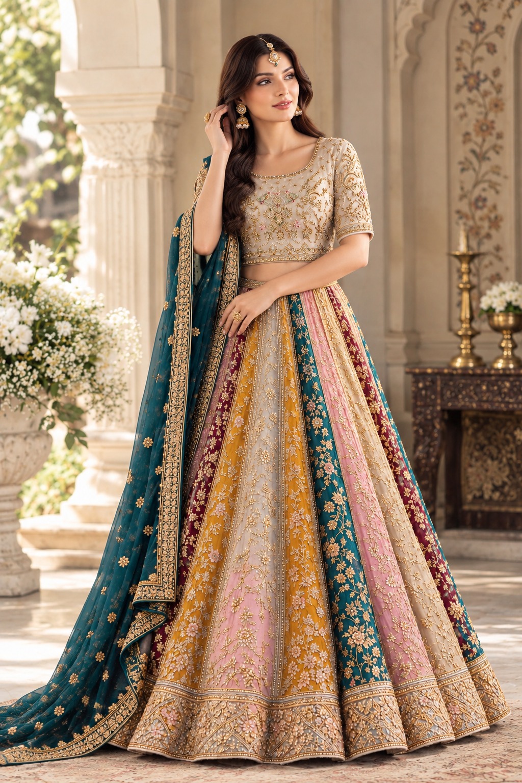 Shrenz Multi Soft Net Bridal Collection Maxi Replica - Image 2