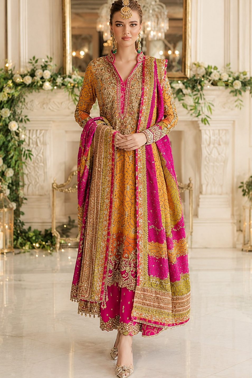 Shrenz Multi Chiffon Formal Collection Replica