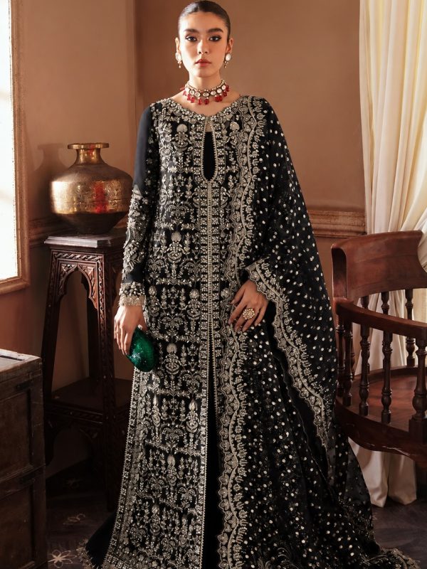 Shrenz Black Silk Formal Collection Replica
